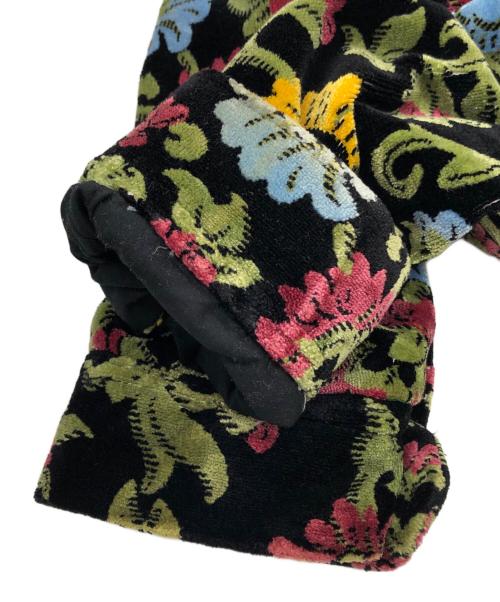 stussy（ステューシー）stussy (ステューシー) FLORAL JACQUARD JACKET ブラック サイズ:Sの古着・服飾アイテム