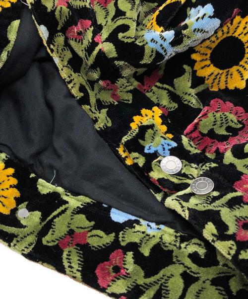 stussy（ステューシー）stussy (ステューシー) FLORAL JACQUARD JACKET ブラック サイズ:Sの古着・服飾アイテム