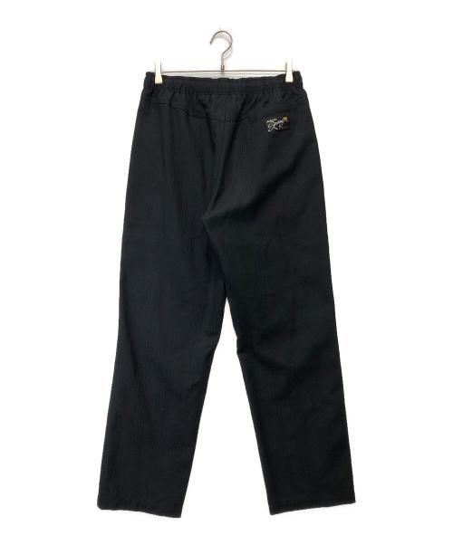 stussy（ステューシー）stussy (ステューシー) ストライプイージーパンツ ブラック サイズ:Sの古着・服飾アイテム