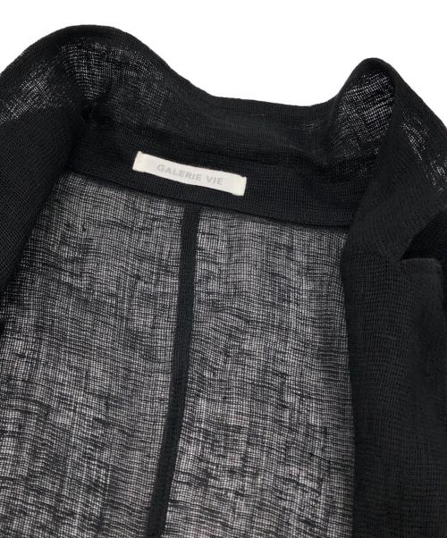 GALERIE VIE（ギャルリーヴィー）GALERIE VIE (ギャルリーヴィー) リノカラミ シャツジャケット ブラック サイズ:Fの古着・服飾アイテム