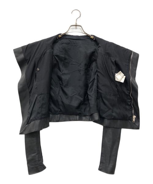 RICK OWENS（リックオウエンス）RICK OWENS (リックオウエンス) destroy riders jacket ブラック サイズ:US 6の古着・服飾アイテム