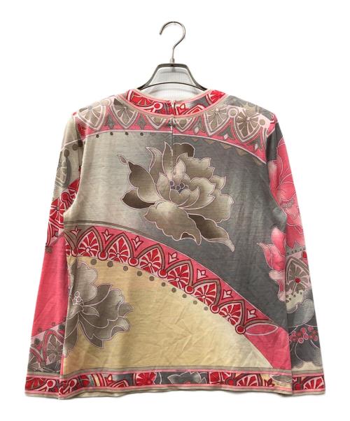 LAONARD（レオナード）LAONARD (レオナード) 総柄長袖ブラウス ピンク サイズ:38の古着・服飾アイテム