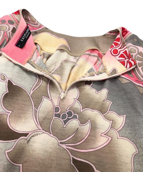 LAONARD（レオナード）LAONARD (レオナード) 総柄長袖ブラウス ピンク サイズ:38の古着・服飾アイテム