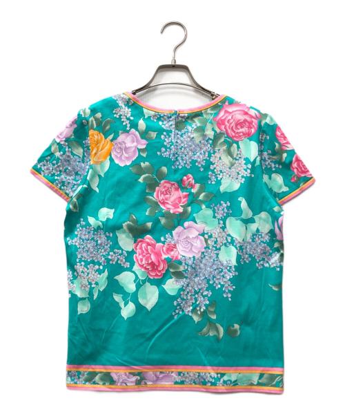 LAONARD（レオナード）LAONARD (レオナード) フラワープリントカットソー グリーン サイズ:42の古着・服飾アイテム