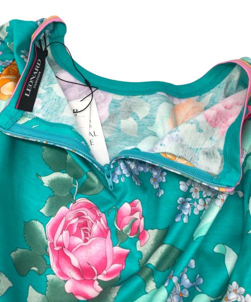 LAONARD（レオナード）LAONARD (レオナード) フラワープリントカットソー グリーン サイズ:42の古着・服飾アイテム