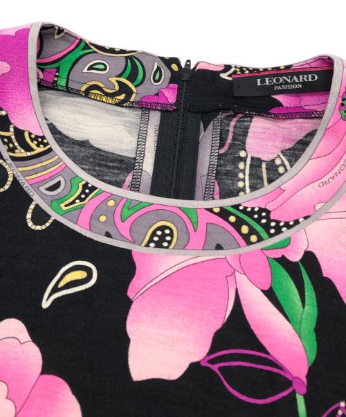 LAONARD（レオナード）LAONARD (レオナード) 総柄長袖ブラウス ブラック サイズ:42の古着・服飾アイテム