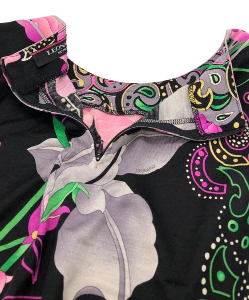 LAONARD（レオナード）LAONARD (レオナード) 総柄長袖ブラウス ブラック サイズ:42の古着・服飾アイテム