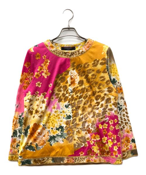 LAONARD（レオナード）LAONARD (レオナード) ジップアップブラウス イエロー サイズ:LLの古着・服飾アイテム