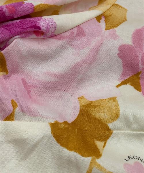 LAONARD（レオナード）LAONARD (レオナード) 総柄カーディガン ベージュ×ピンク サイズ:40の古着・服飾アイテム