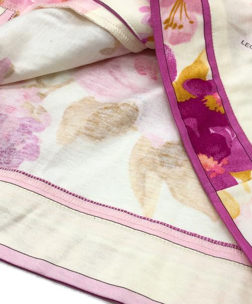 LAONARD（レオナード）LAONARD (レオナード) 総柄カーディガン ベージュ×ピンク サイズ:40の古着・服飾アイテム