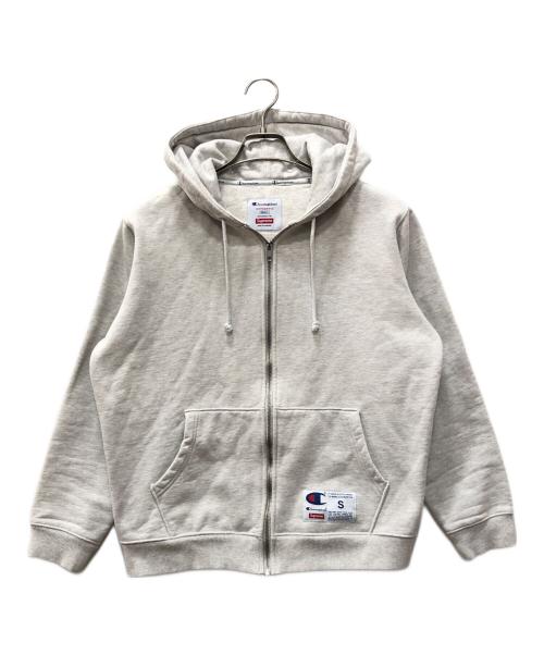SUPREME（シュプリーム）Supreme (シュプリーム) Champion (チャンピオン) Arc Logo Zip Up Sweat グレー サイズ:Sの古着・服飾アイテム