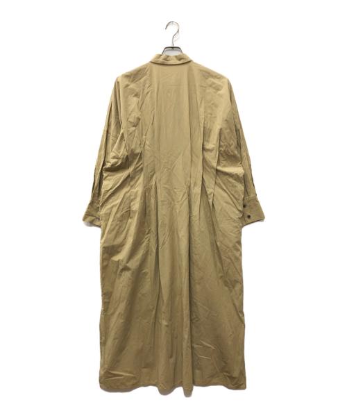 SACRA（サクラ）SACRA (サクラ) ハイカウントコットンシャツワンピース ベージュ サイズ:38の古着・服飾アイテム