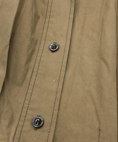 SACRA（サクラ）SACRA (サクラ) ハイカウントコットンシャツワンピース ベージュ サイズ:38の古着・服飾アイテム