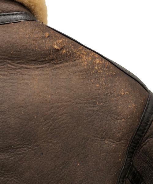 HARLEY-DAVIDSON（ハーレーダビッドソン）HARLEY-DAVIDSON (ハーレーダビッドソン) ムートンジャケット ブラウン サイズ:38の古着・服飾アイテム