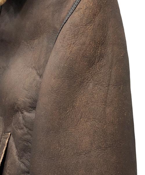 HARLEY-DAVIDSON（ハーレーダビッドソン）HARLEY-DAVIDSON (ハーレーダビッドソン) ムートンジャケット ブラウン サイズ:38の古着・服飾アイテム