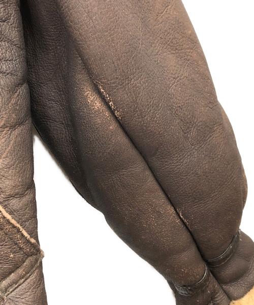 HARLEY-DAVIDSON（ハーレーダビッドソン）HARLEY-DAVIDSON (ハーレーダビッドソン) ムートンジャケット ブラウン サイズ:38の古着・服飾アイテム