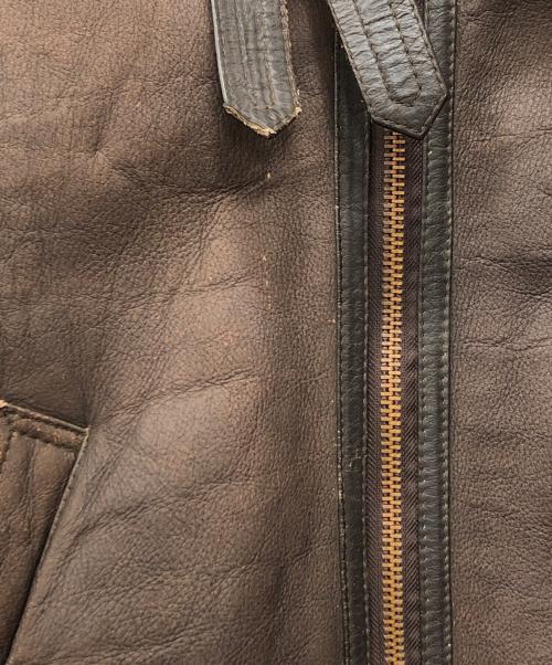 HARLEY-DAVIDSON（ハーレーダビッドソン）HARLEY-DAVIDSON (ハーレーダビッドソン) ムートンジャケット ブラウン サイズ:38の古着・服飾アイテム