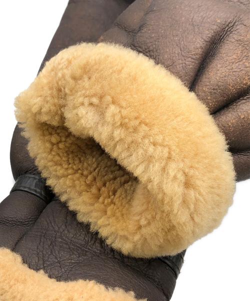 HARLEY-DAVIDSON（ハーレーダビッドソン）HARLEY-DAVIDSON (ハーレーダビッドソン) ムートンジャケット ブラウン サイズ:38の古着・服飾アイテム