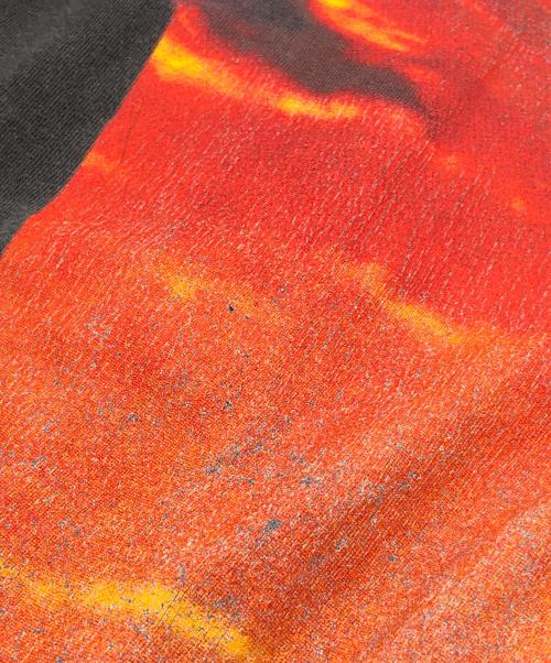 WINTER LAND（ウィンターランド）WINTER LAND (ウィンターランド) プリントTシャツ ブラック サイズ:Lの古着・服飾アイテム