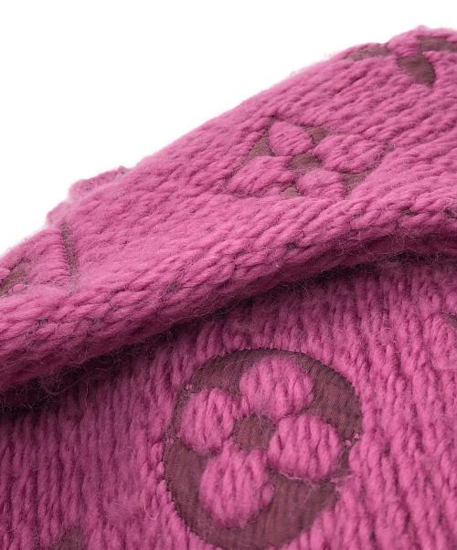 LOUIS VUITTON（ルイ ヴィトン）LOUIS VUITTON (ルイ ヴィトン) ウールシルク混マフラー パープルの古着・服飾アイテム