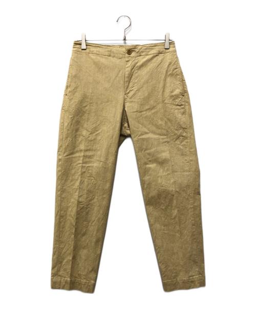 45R（フォーティファイブ・アール）45R (フォーティファイブ・アール) 綿麻オックスストレッチのサブリナスラックス グリーン サイズ:下記参照の古着・服飾アイテム