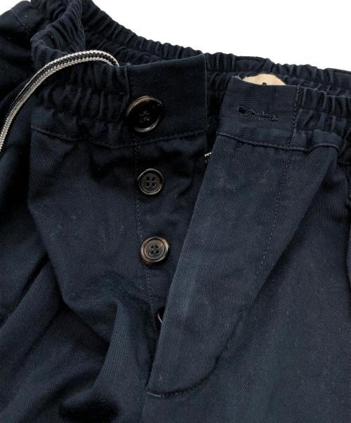 MARNI（マルニ）MARNI (マルニ) コットンツイル1Pシャーリングテーパードパンツ ネイビー サイズ:44の古着・服飾アイテム