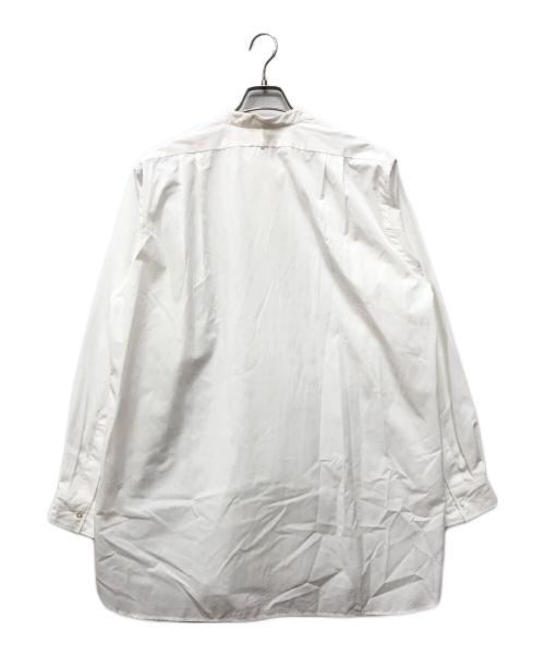 HEUGN（ユーゲン）HEUGN (ユーゲン) Rob コットンポプリンバンドカラーシャツ ホワイト サイズ:4の古着・服飾アイテム