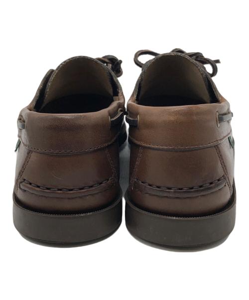 PARABOOT（パラブーツ）PARABOOT (パラブーツ) BEAMS (ビームス) ダブリンレザー デッキシューズ ブラウン サイズ:6の古着・服飾アイテム