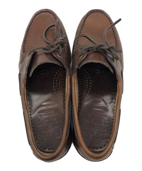 PARABOOT（パラブーツ）PARABOOT (パラブーツ) BEAMS (ビームス) ダブリンレザー デッキシューズ ブラウン サイズ:6の古着・服飾アイテム