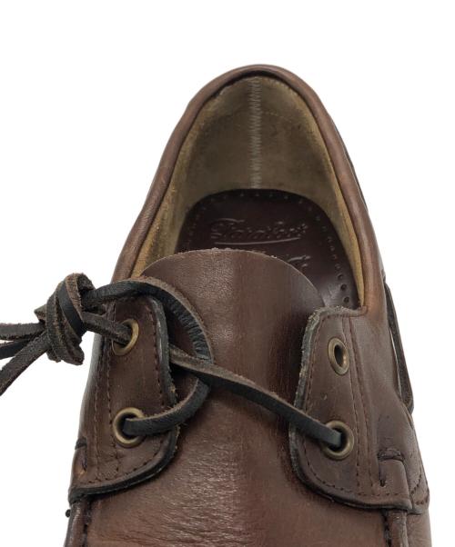 PARABOOT（パラブーツ）PARABOOT (パラブーツ) BEAMS (ビームス) ダブリンレザー デッキシューズ ブラウン サイズ:6の古着・服飾アイテム