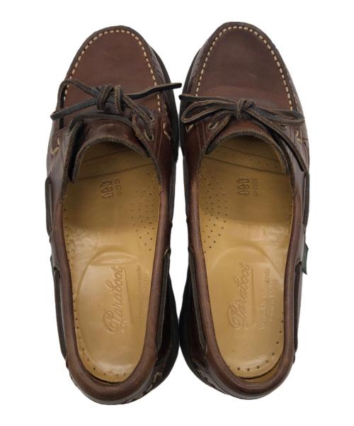 PARABOOT（パラブーツ）PARABOOT (パラブーツ) デッキシューズ ブラウン サイズ:6の古着・服飾アイテム