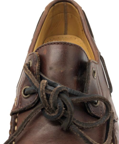 PARABOOT（パラブーツ）PARABOOT (パラブーツ) デッキシューズ ブラウン サイズ:6の古着・服飾アイテム