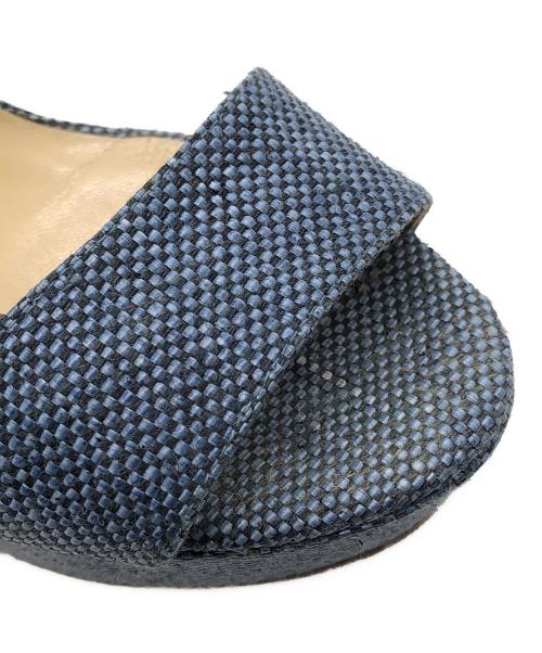 JIMMY CHOO（ジミーチュウ）JIMMY CHOO (ジミーチュウ) ストラップサンダル ブルー サイズ: 38 1/2の古着・服飾アイテム