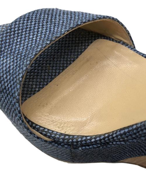 JIMMY CHOO（ジミーチュウ）JIMMY CHOO (ジミーチュウ) ストラップサンダル ブルー サイズ: 38 1/2の古着・服飾アイテム