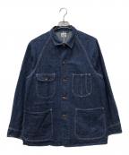 orSlowオアスロウ）の古着「ネップデニムカバーオール」｜インディゴ