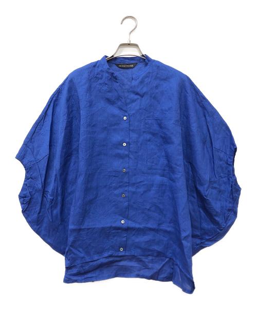 mizuiro-ind（ミズイロインド）mizuiro-ind (ミズイロインド) リネンスタンダードカラーコクーンシャツ ブルー サイズ:下記参照の古着・服飾アイテム