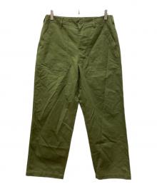 HTS（エイチティーエス）の古着「ベイカーパンツ」｜オリーブ