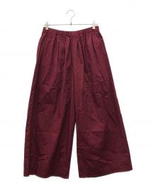 journal standard luxe（ジャーナルスタンダード ラックス）の古着「ツイル タックパンツ」｜レッド