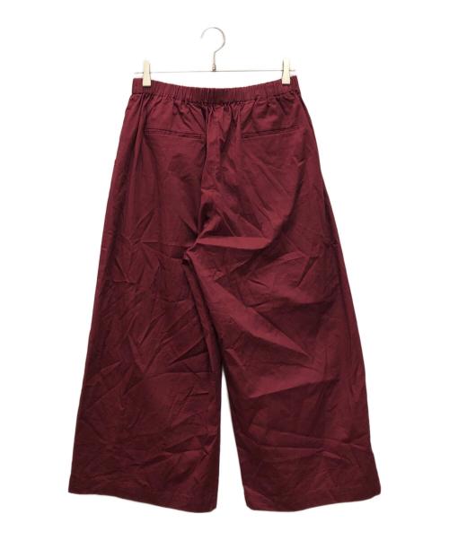 journal standard luxe（ジャーナルスタンダード ラックス）JOURNAL STANDARD LUXE (ジャーナルスタンダード ラックス) ツイル タックパンツ レッド サイズ:FREE 未使用品の古着・服飾アイテム