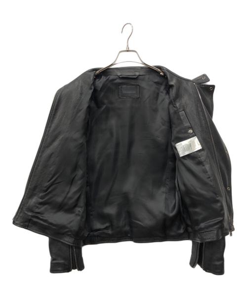 DIESEL Black Gold（ディーゼル ブラック ゴールド）DIESEL Black Gold (ディーゼル ブラック ゴールド) レザージャケット ブラック サイズ:46の古着・服飾アイテム