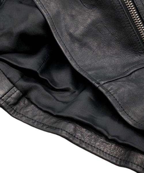 DIESEL Black Gold（ディーゼル ブラック ゴールド）DIESEL Black Gold (ディーゼル ブラック ゴールド) レザージャケット ブラック サイズ:46の古着・服飾アイテム
