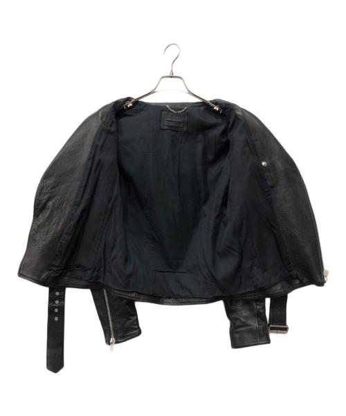 DIESEL Black Gold（ディーゼル ブラック ゴールド）DIESEL BLACK GOLD (ディーゼル ブラック ゴールド) レザージャケット ブラック サイズ:46の古着・服飾アイテム