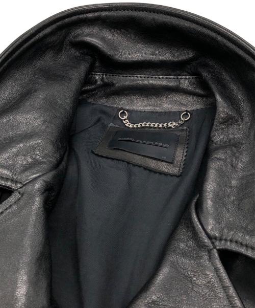 DIESEL Black Gold（ディーゼル ブラック ゴールド）DIESEL BLACK GOLD (ディーゼル ブラック ゴールド) レザージャケット ブラック サイズ:46の古着・服飾アイテム