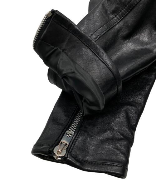DIESEL Black Gold（ディーゼル ブラック ゴールド）DIESEL BLACK GOLD (ディーゼル ブラック ゴールド) レザージャケット ブラック サイズ:46の古着・服飾アイテム