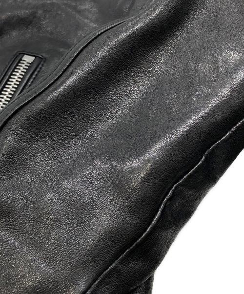 DIESEL Black Gold（ディーゼル ブラック ゴールド）DIESEL BLACK GOLD (ディーゼル ブラック ゴールド) レザージャケット ブラック サイズ:46の古着・服飾アイテム