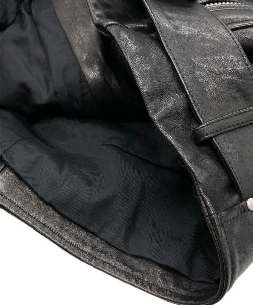 DIESEL Black Gold（ディーゼル ブラック ゴールド）DIESEL BLACK GOLD (ディーゼル ブラック ゴールド) レザージャケット ブラック サイズ:46の古着・服飾アイテム