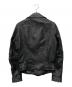 DIESEL BLACK GOLD (ディーゼル ブラック ゴールド) レザージャケット ブラック サイズ:46：15000円