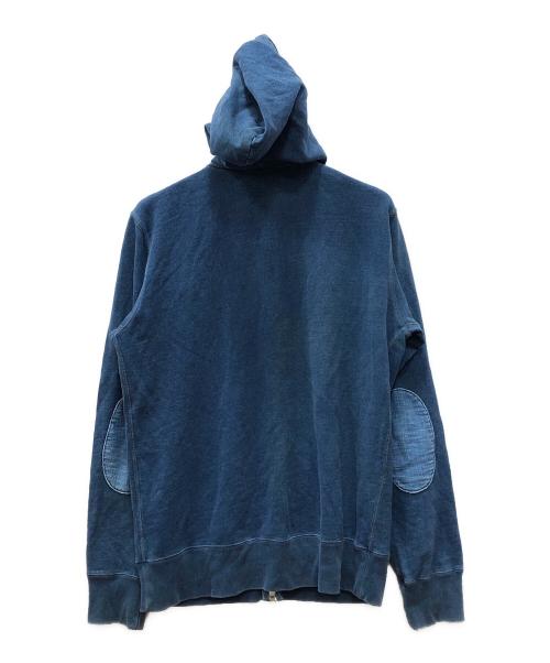 A BATHING APE（ア ベイシング エイプ）A BATHING APE (ア ベイシング エイプ) ジップパーカー ブルー サイズ:XLの古着・服飾アイテム