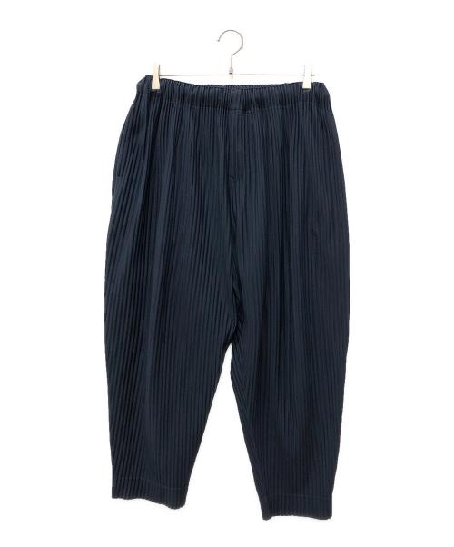 HOMME PLISSE ISSEY MIYAKE（オム プリッセ イッセイ ミヤケ）HOMME PLISSE ISSEY MIYAKE (オム プリッセ イッセイ ミヤケ) プリーツテーパードイージーパンツ メンズ パンツ ネイビー サイズ:1の古着・服飾アイテム