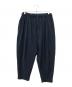 HOMME PLISSE ISSEY MIYAKE（オム プリッセ イッセイ ミヤケ）の古着「プリーツテーパードイージーパンツ メンズ パンツ」｜ネイビー